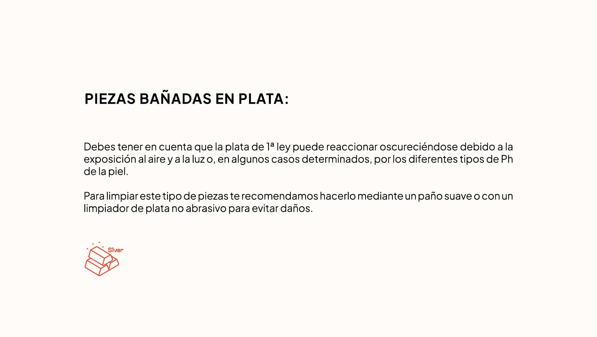 piezas en plata