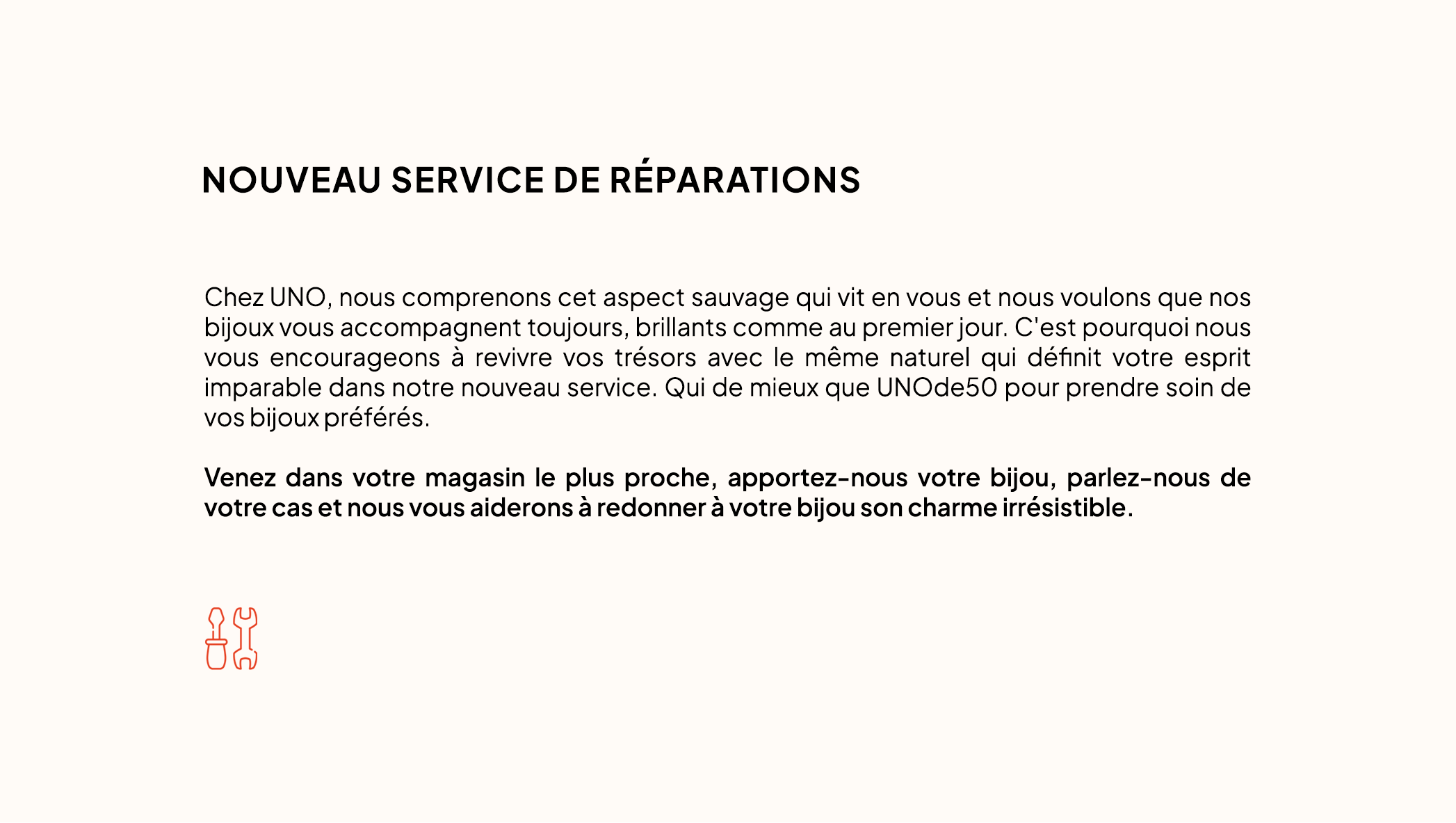 nuevo servicio de reparaciones