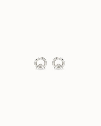 Sterling silver-plated earrings