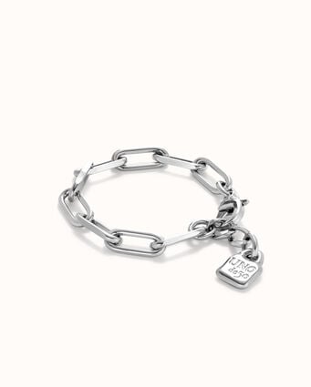 Bracciale con maglie placcato argento sterling