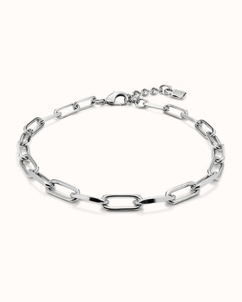 Sterling silver-plated chain with links