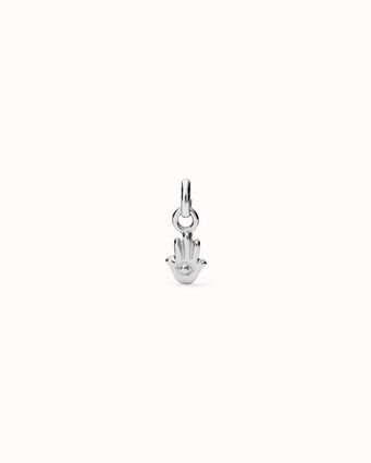 Sterling silver-plated hand-shaped charm