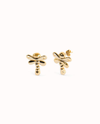 18K gold-plated dragonfly earrings