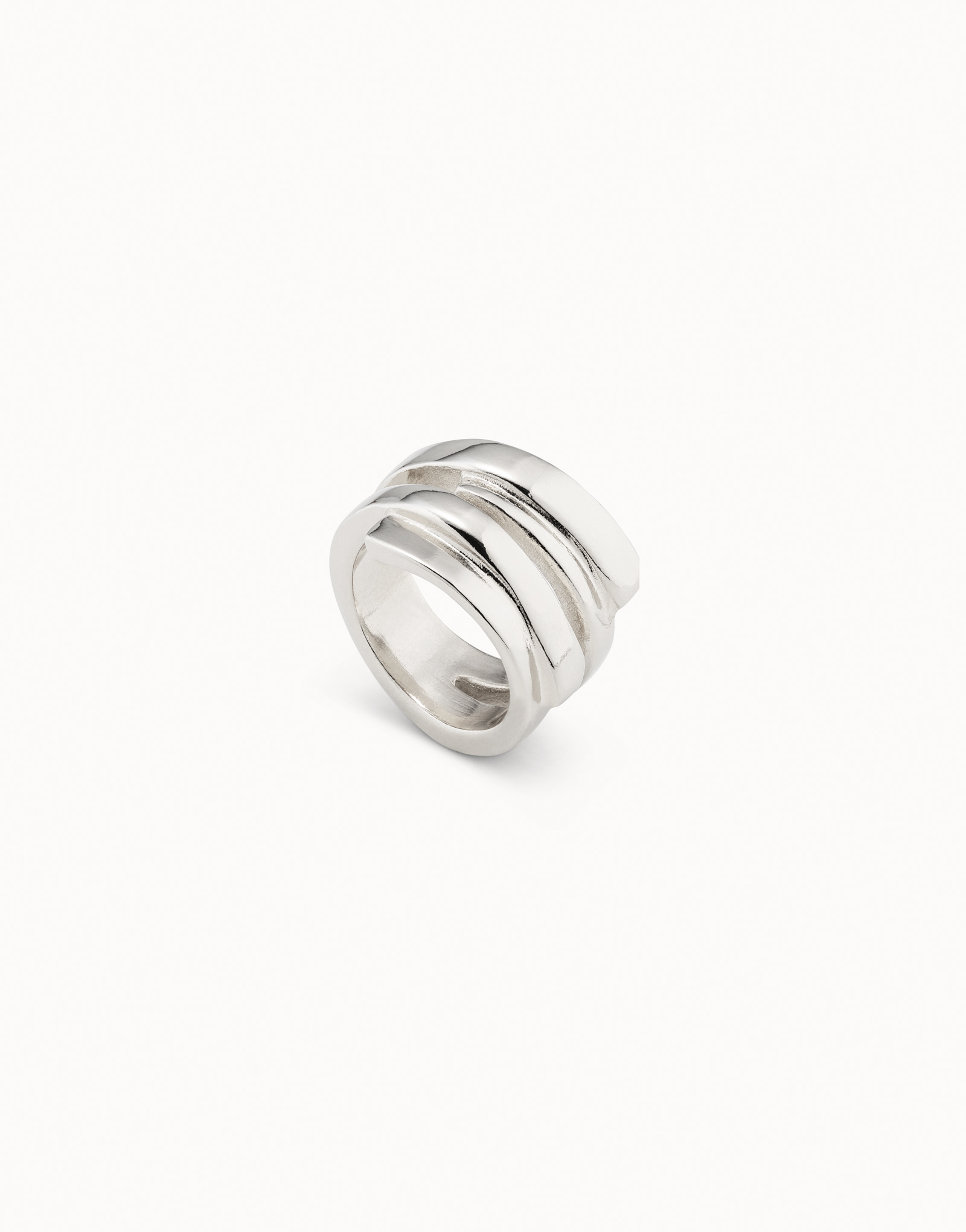 Sterling silver-plated irregular ring | UNOde50