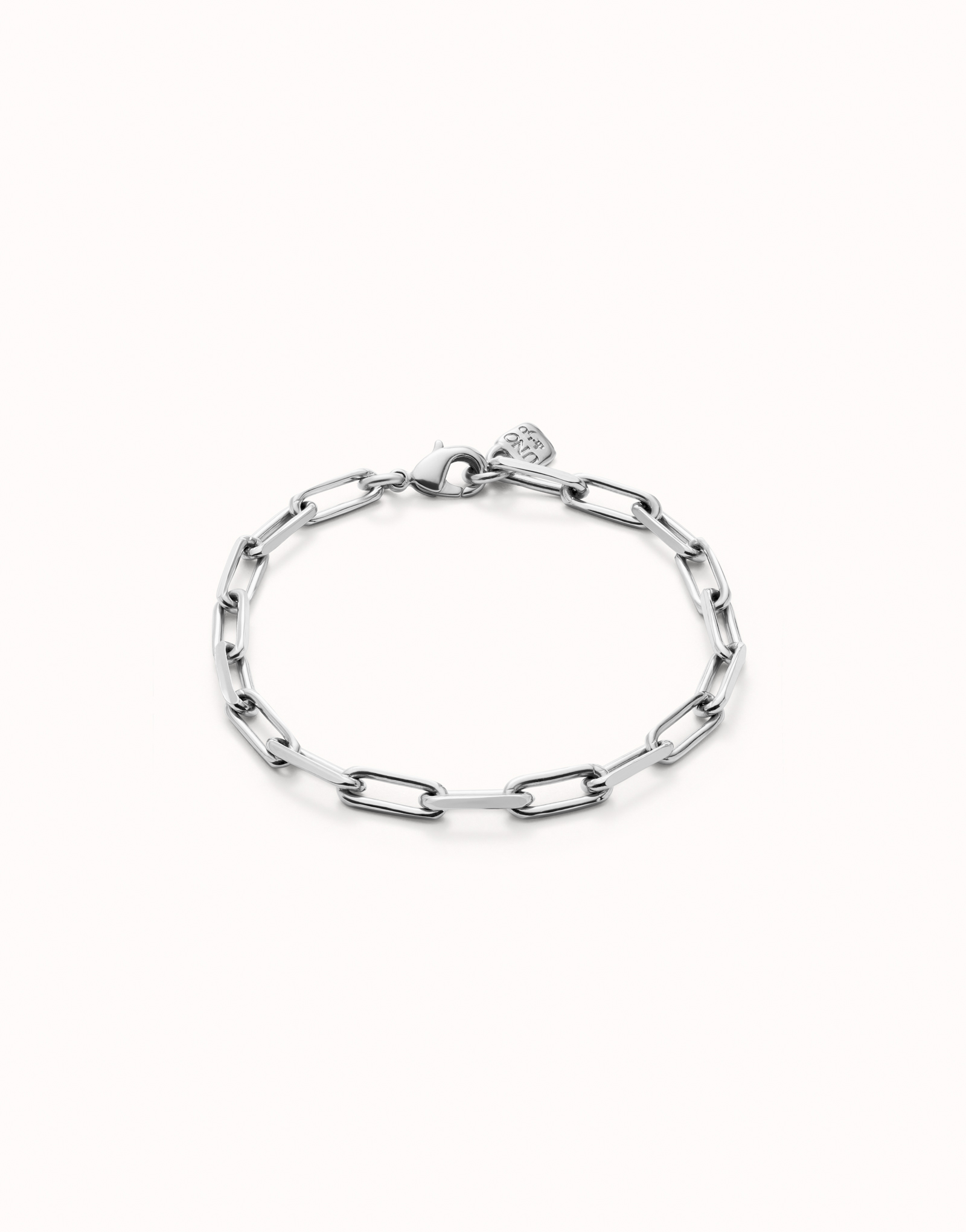 Bracciale con maglie grandi placcato argento Sterling., Argent, large image number null
