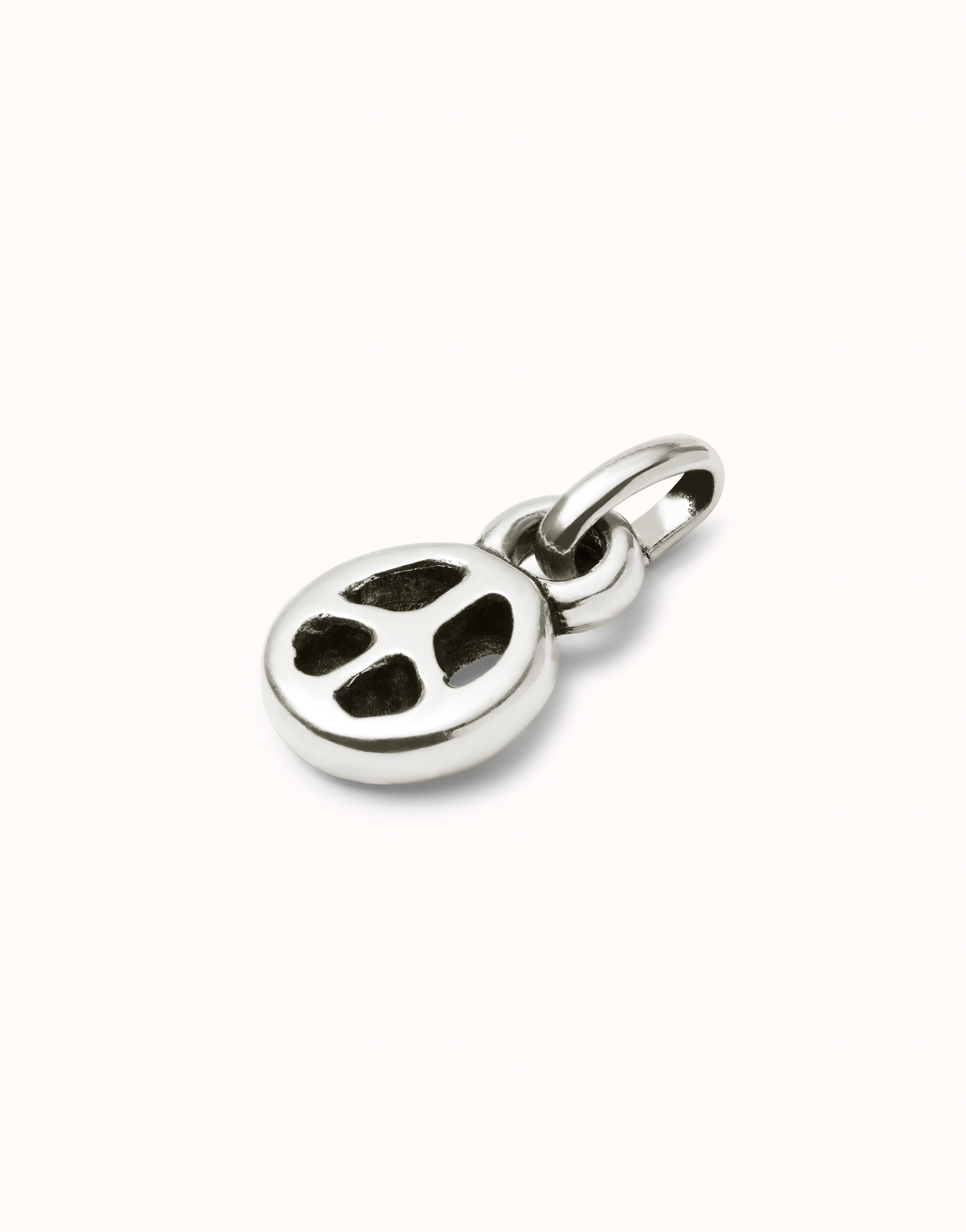 Charm placcato argento Sterling simbolo della pace., Argent, large image number null