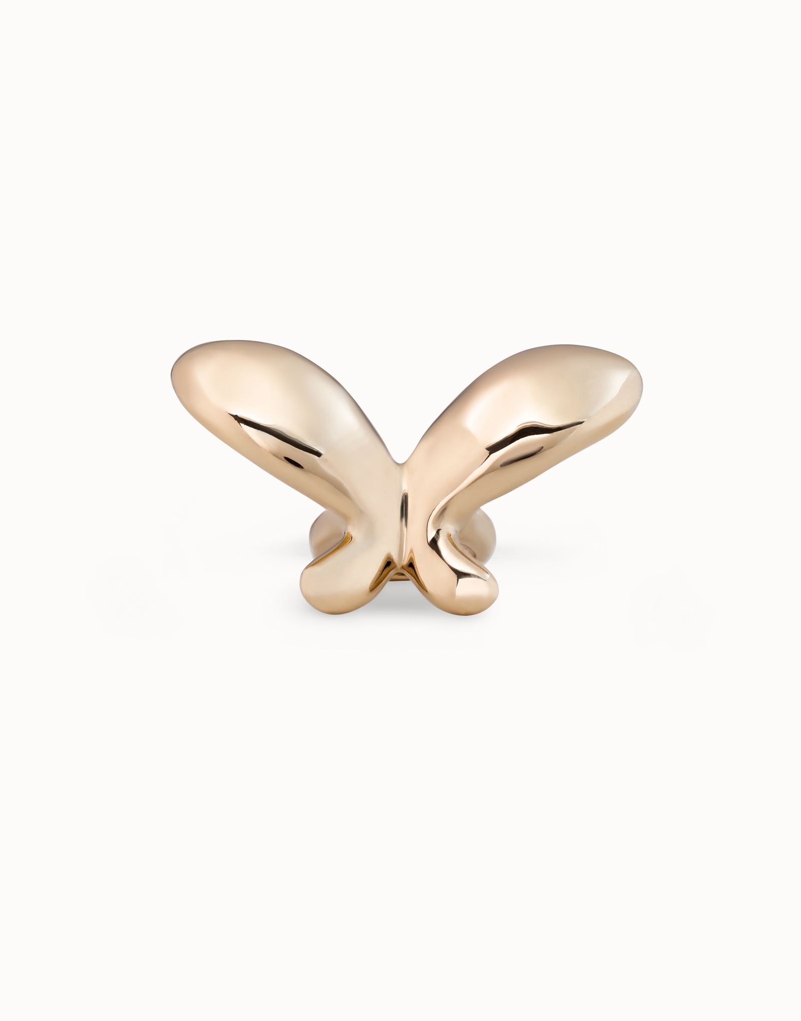 Anello placcato oro 18k  a forma di farfalla media, Dorado, large image number null