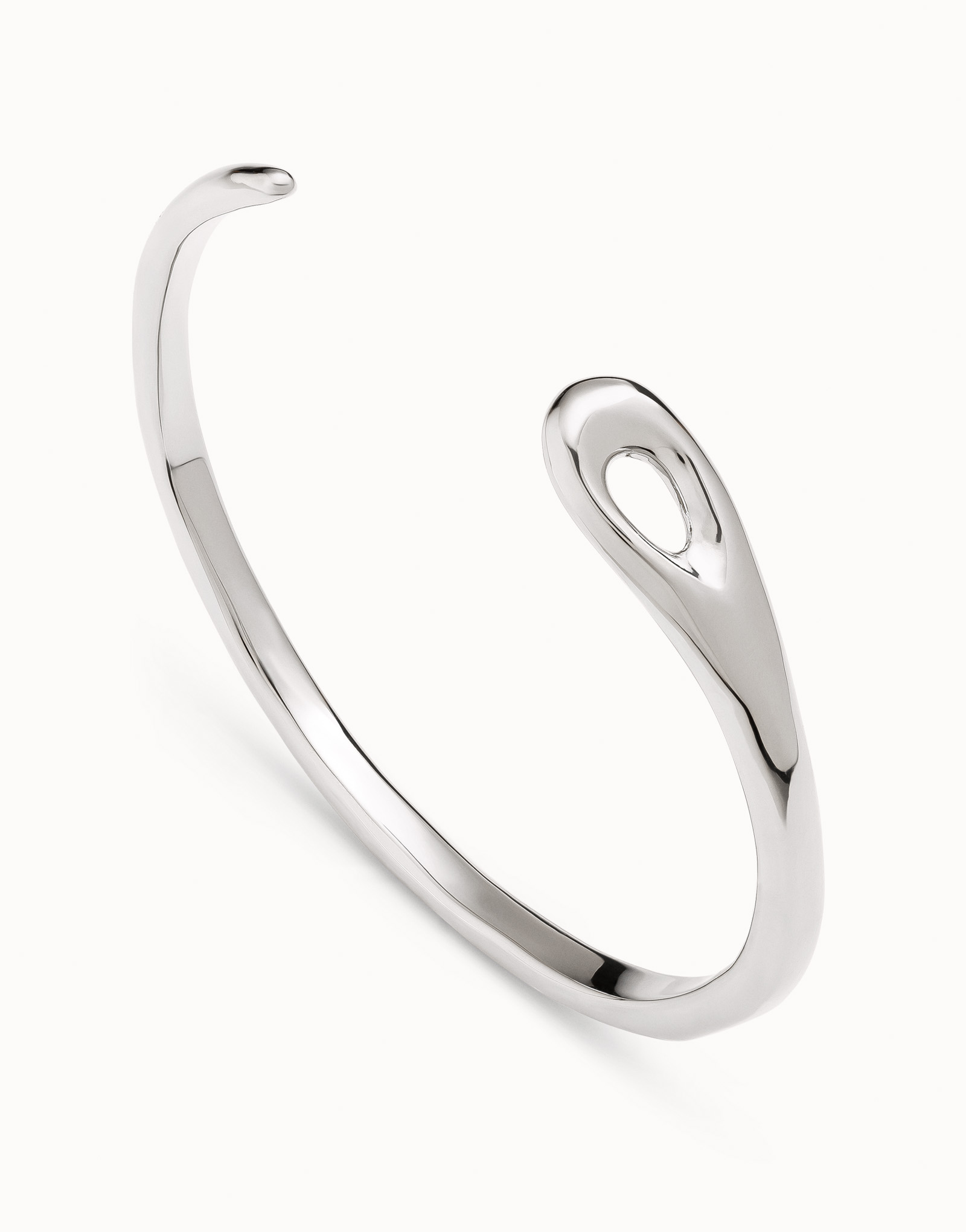 Wide Chunky Silver Bangle Bracelet -  [Video] [Video]