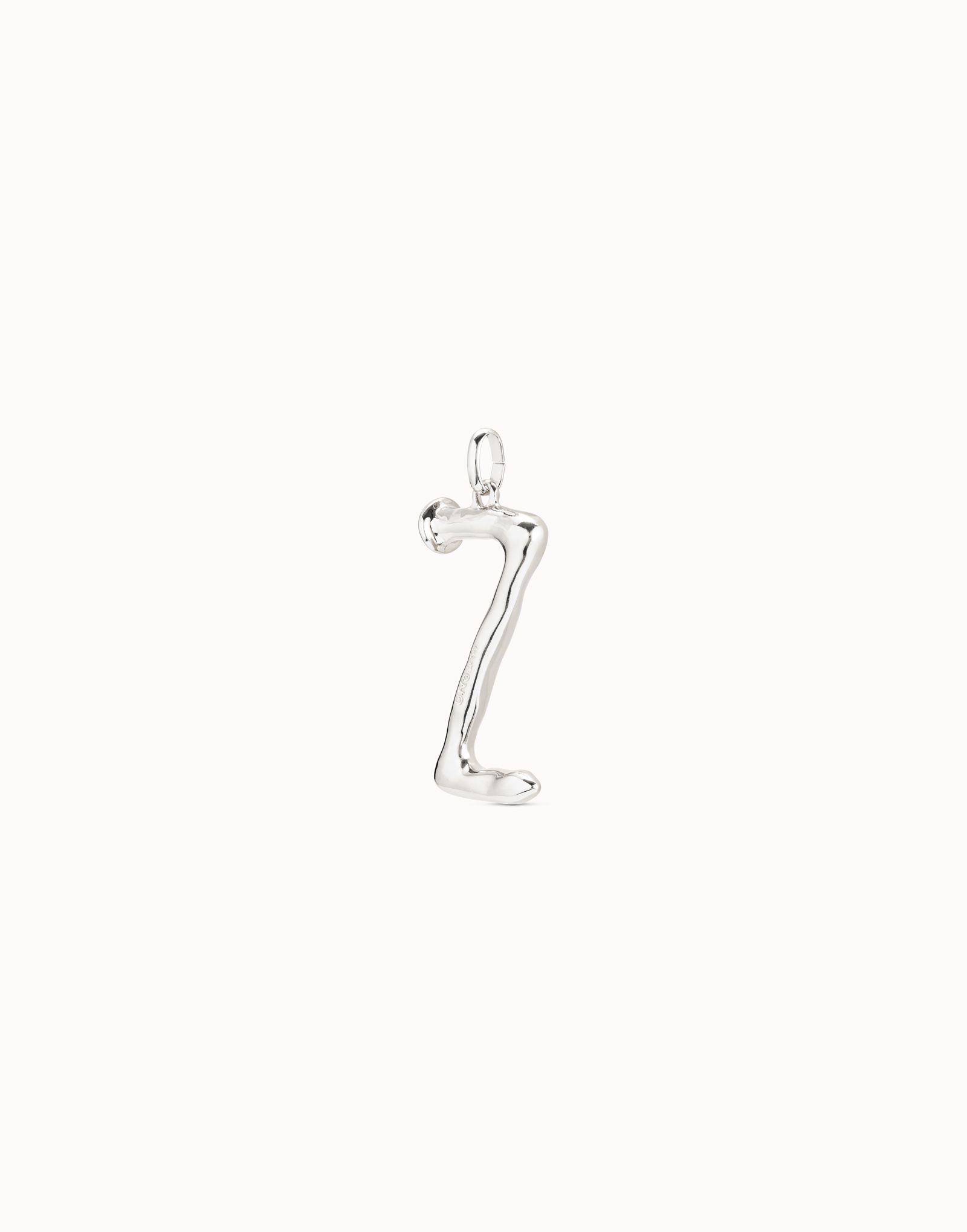 Ciondolo placcato argento Sterling a forma di lettera Z, Argent, large image number null
